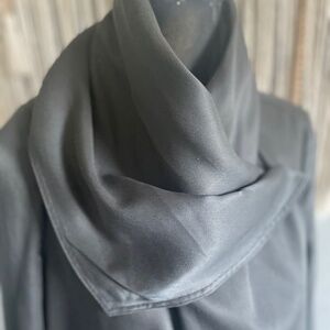 All Saint Grey Lyocell Cupro Aiko Monument Soft Drape Jacket